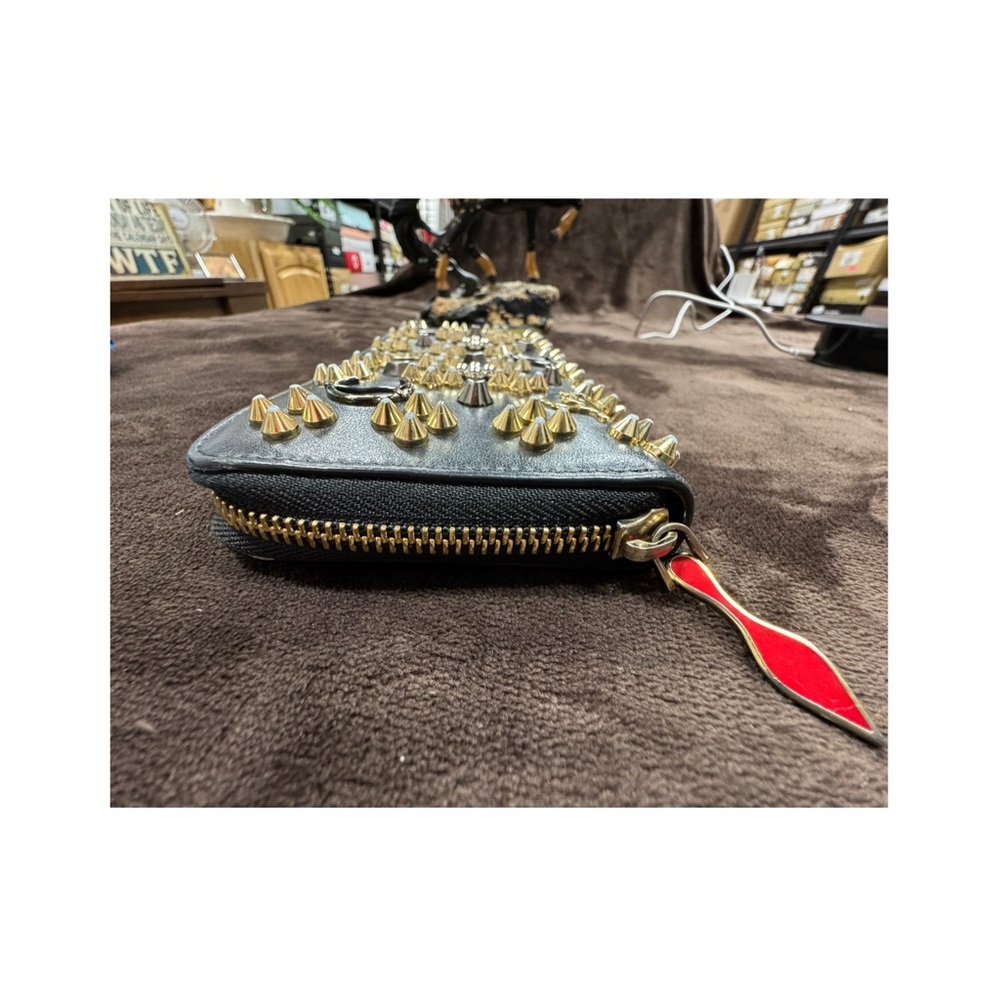 Christian Louboutin Women's Panettone Studded Calfskin Wallet - Picture 6 of 17